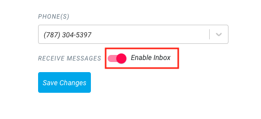 Disable Message Inbox